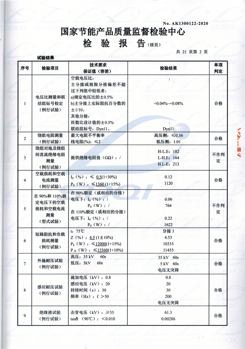 高低压试验报告-S11-1250大竹大竹大竹油浸式变压器-2.jpg
